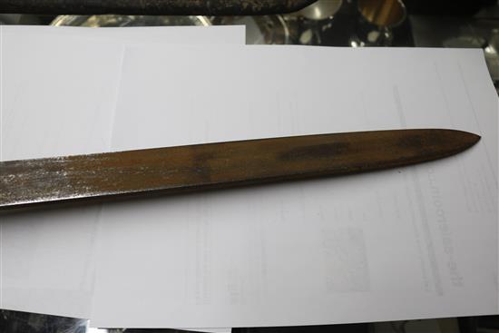 A Naval sword length 90cm